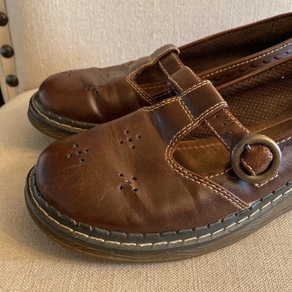 Airwalk Vintage Mary Jane Wedge Flats 90s Y2K Brown Size 8 - Picture 3 of 11